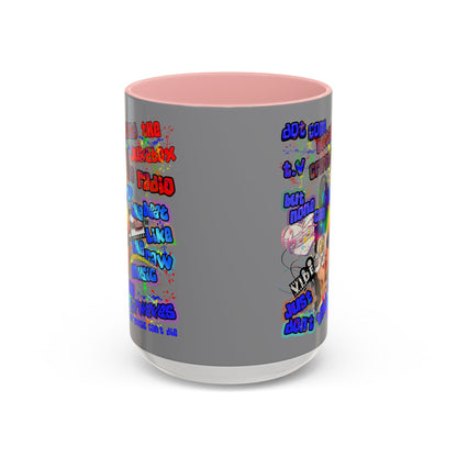 drop the beat - Accent Mug (grey)