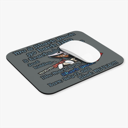 shark week - Mouse Pad (Rectangle) - (dark grey)