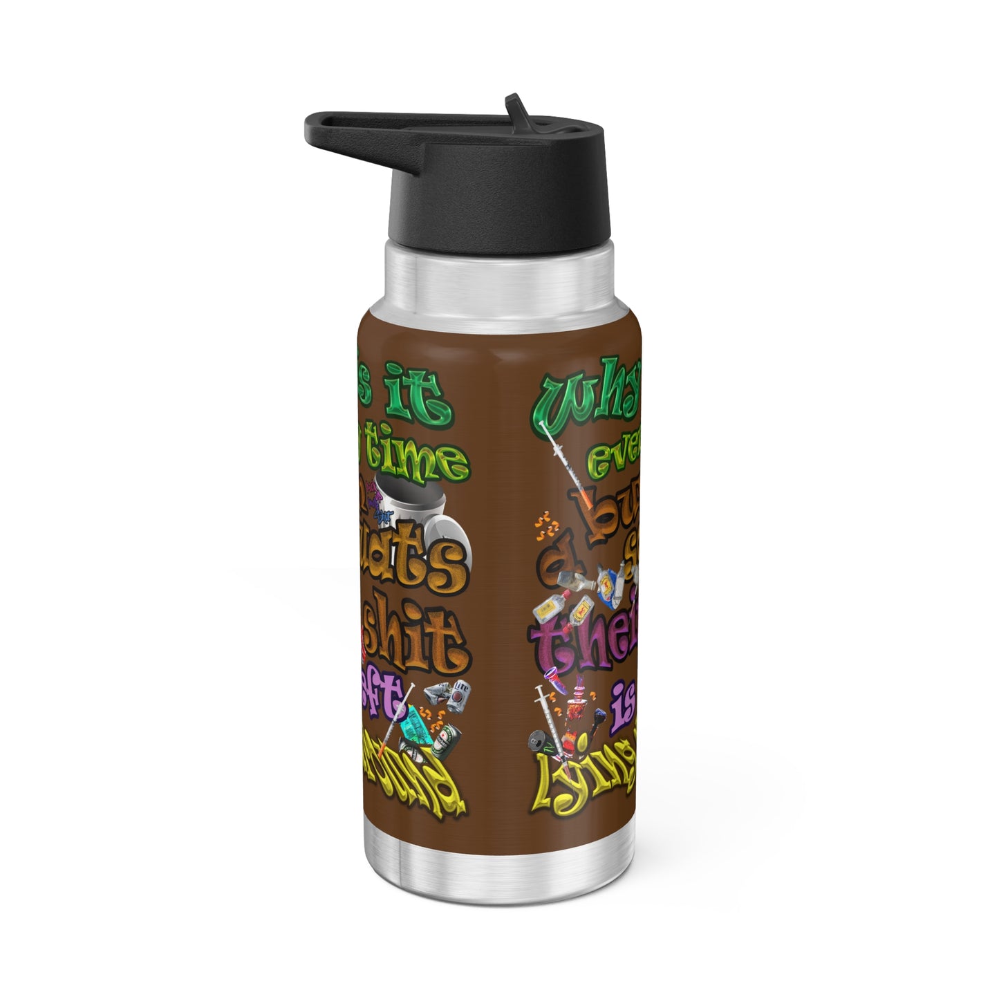 the bum's shit - Gator Tumbler, 32oz (brown)