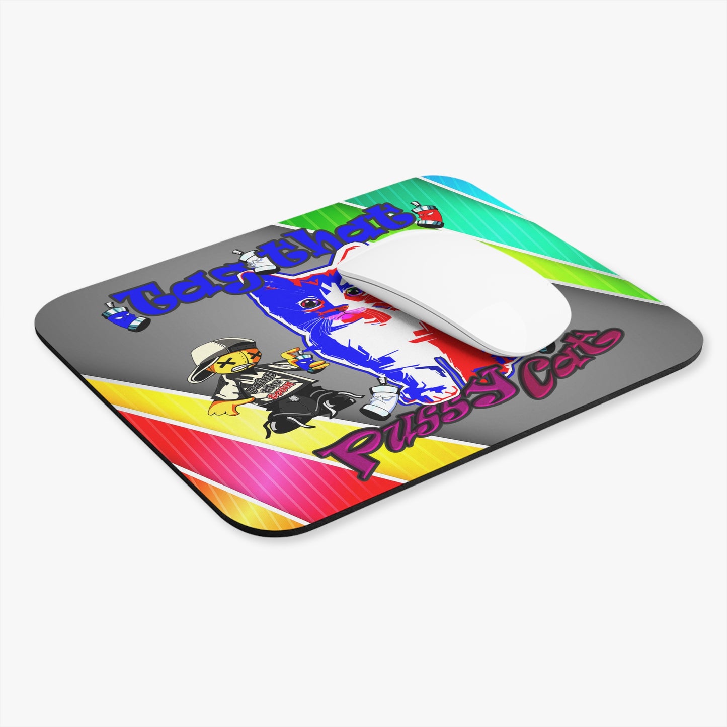 tag that - Mouse Pad (Rectangle) (rainbow split)