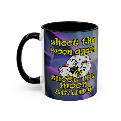 shoot the moon again - Accent Mug (grey-pink wave)