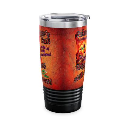 schrodinger's cat - Ringneck Tumbler, 20oz (burnt orange)