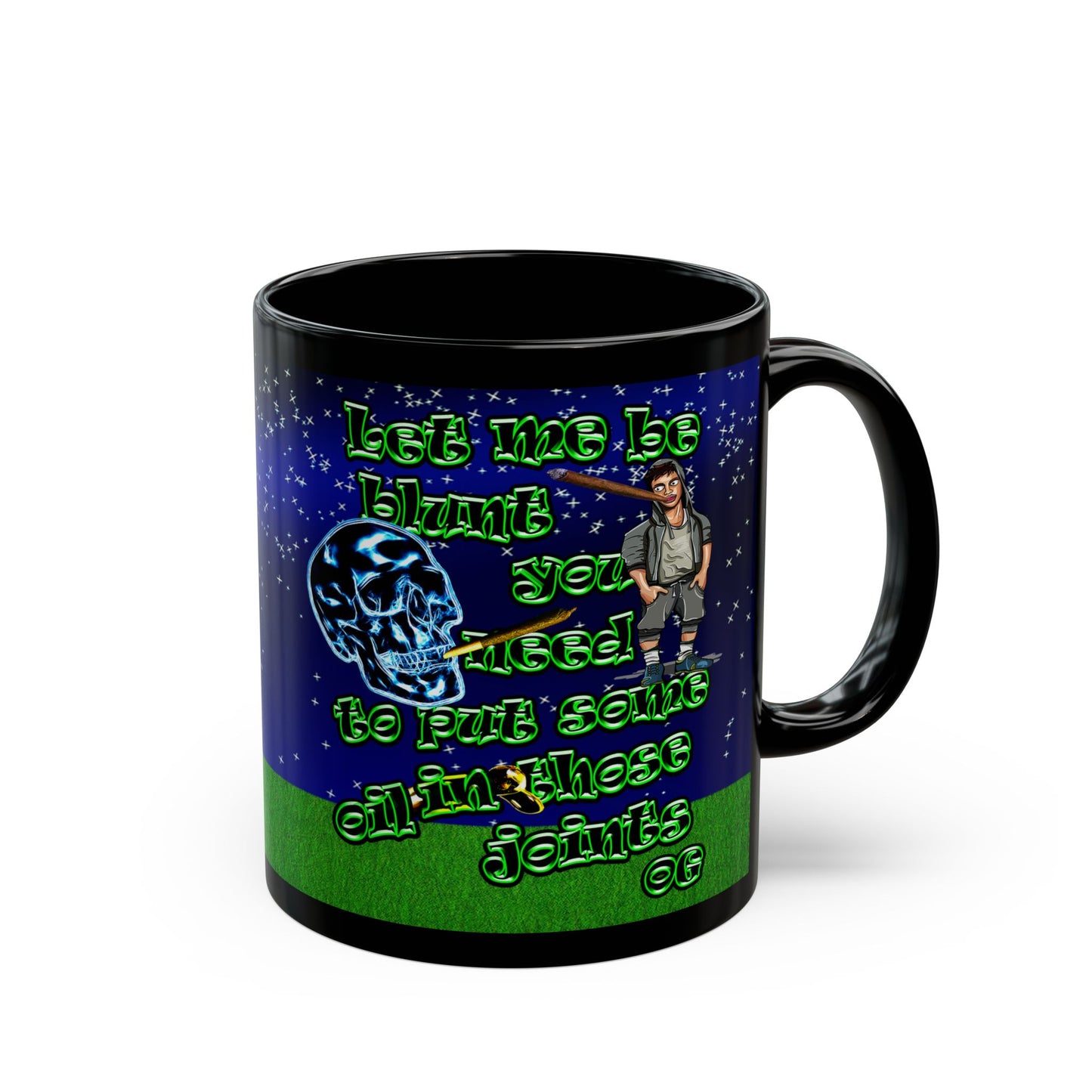og - Black Mug ('snoops' background)