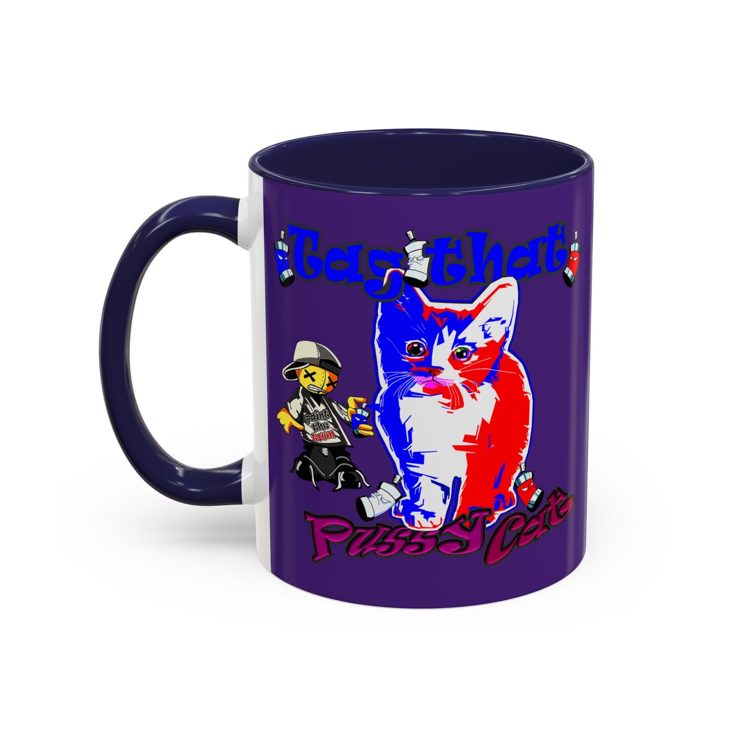 tag that - Accent Mug (purple)