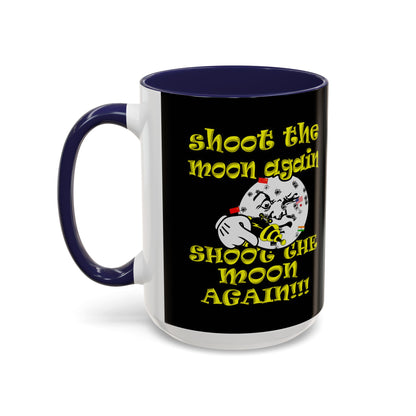 shoot the moon again - Accent Mug (black)
