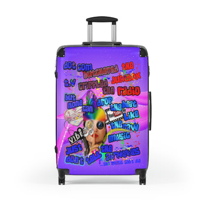 drop the beat - Suitcase (purple-pink wave)