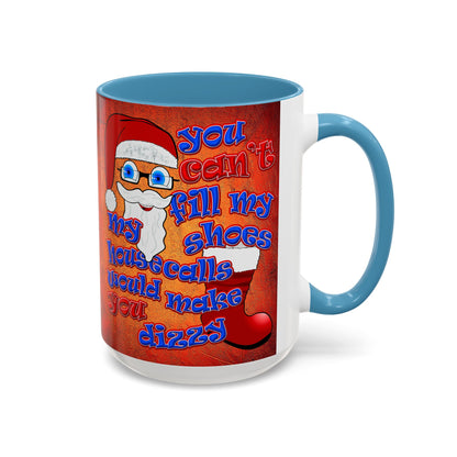 santa's shoes - Accent Mug (burnt orange)