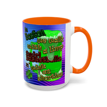 celtics logo - Accent Mug (purple wave)