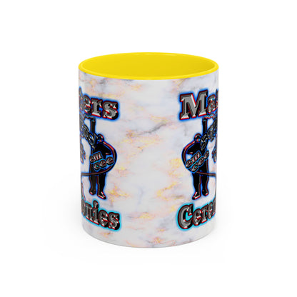 em cee squared - Accent Mug (white marble)