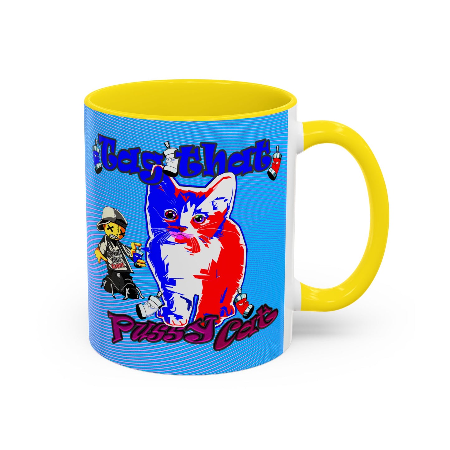 tag that - Accent Mug (light blue-purple wave)