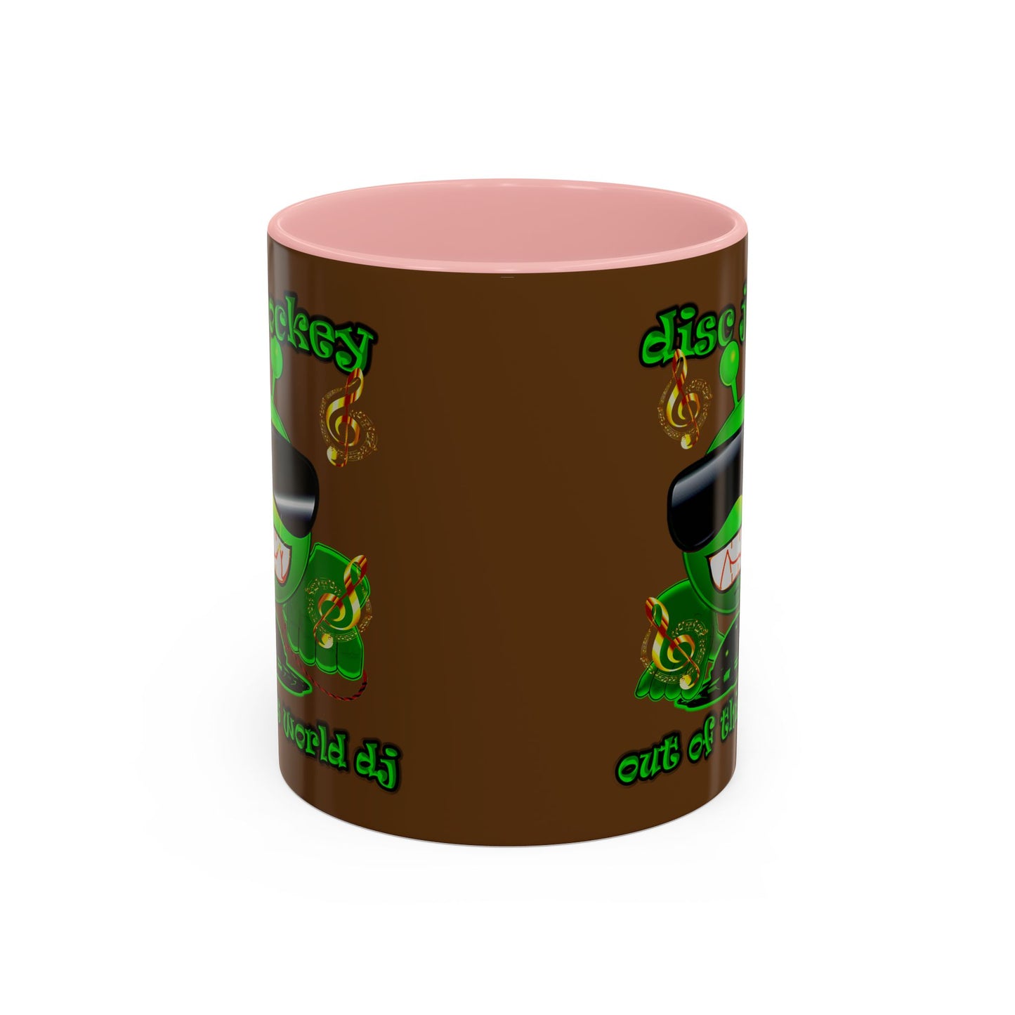 disc jockey - Accent Mug (brown)