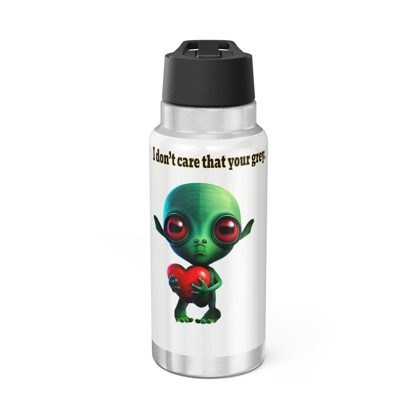 I don't care that your grey - Gator Tumbler, 32oz (white)