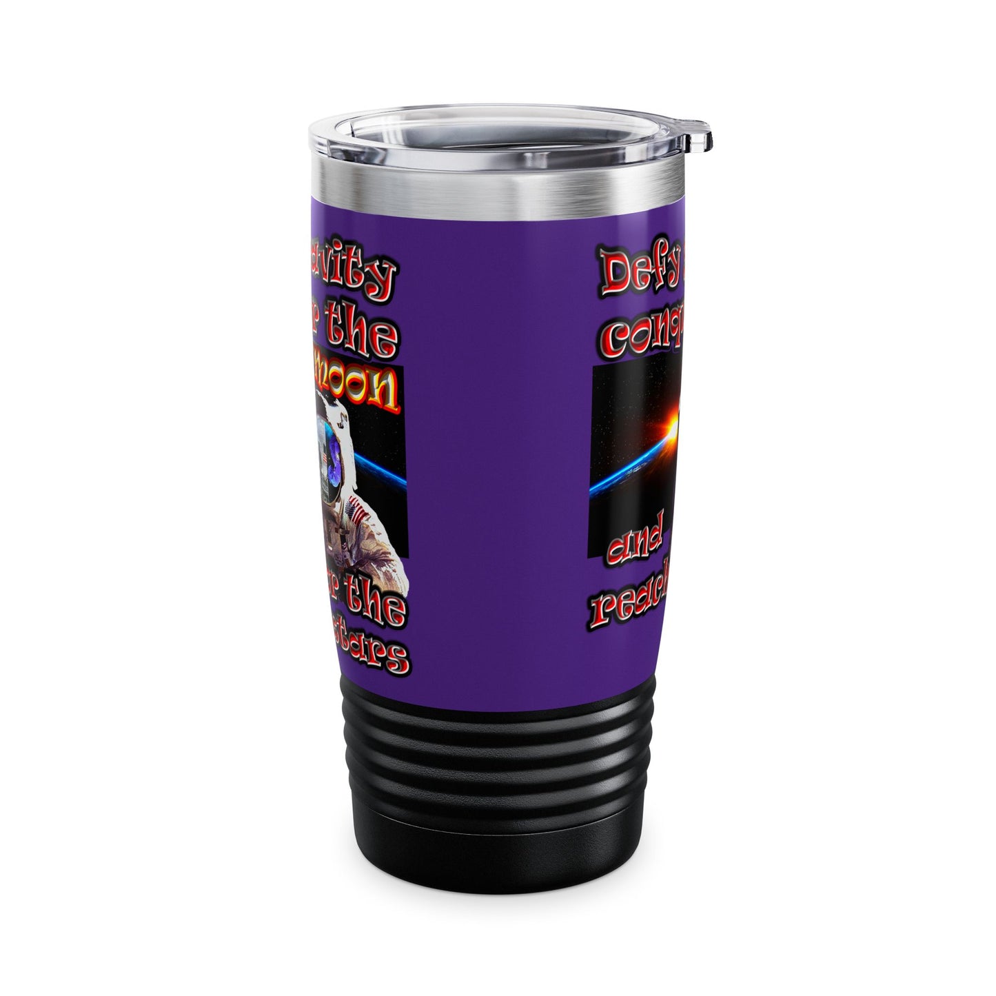 defy conquer reach - Ringneck Tumbler, 20oz (purple)
