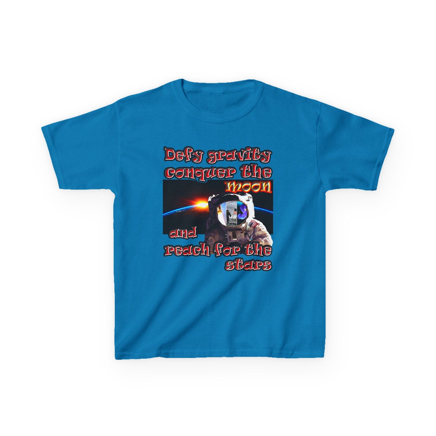 defy conquer reach - Kids Heavy Cotton™ Tee