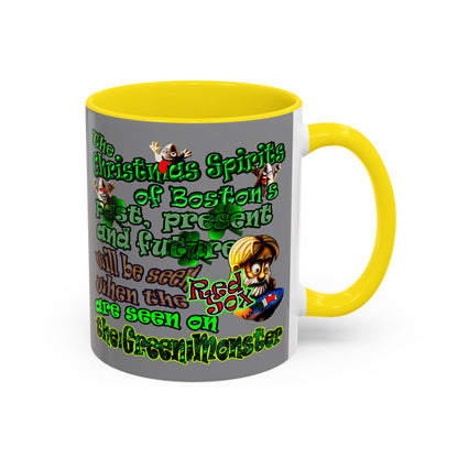 christmas spirits of boston - Accent Mug (grey)