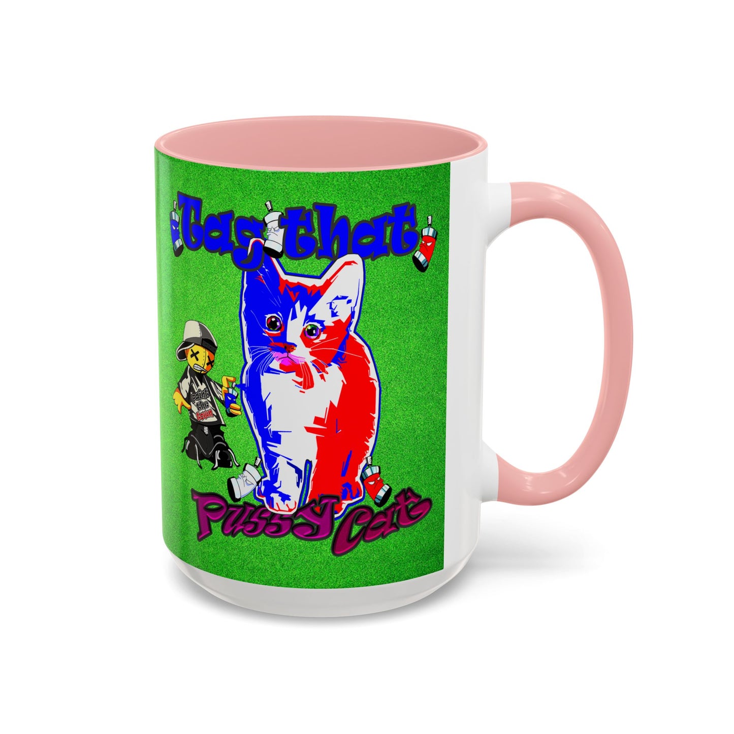 tag that - Accent Mug (green turf)