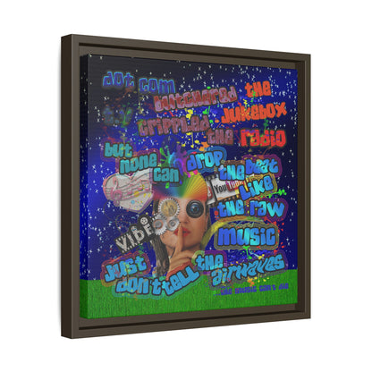 drop the beat - framed canvas art ('snoops' background)