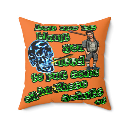 og - Spun Polyester Square Pillow - (crusta)