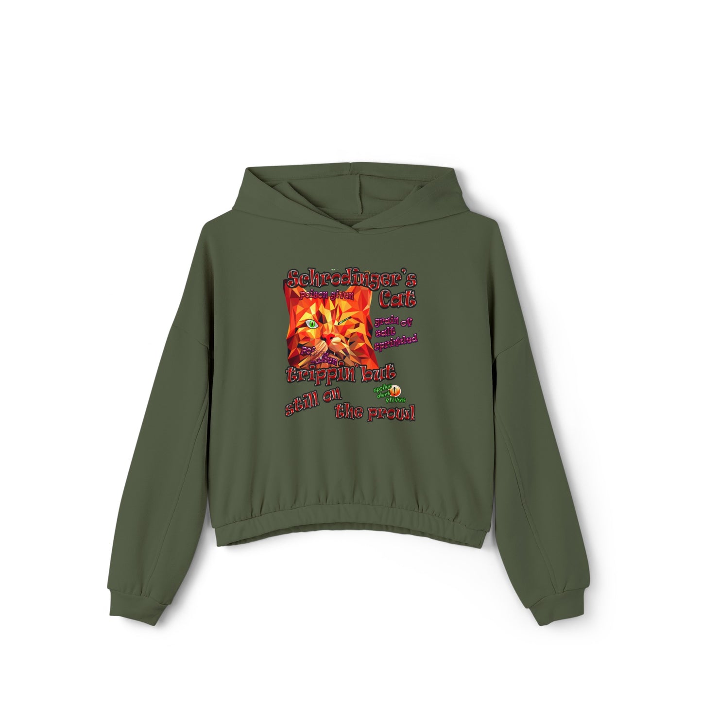 schrodinger's cat - Women's Cinched Bottom Hoodie