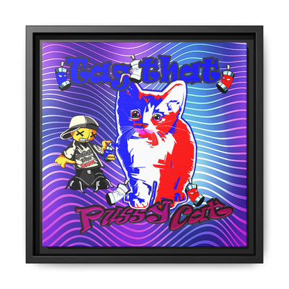 tag that - framed canvas art (purple wave)