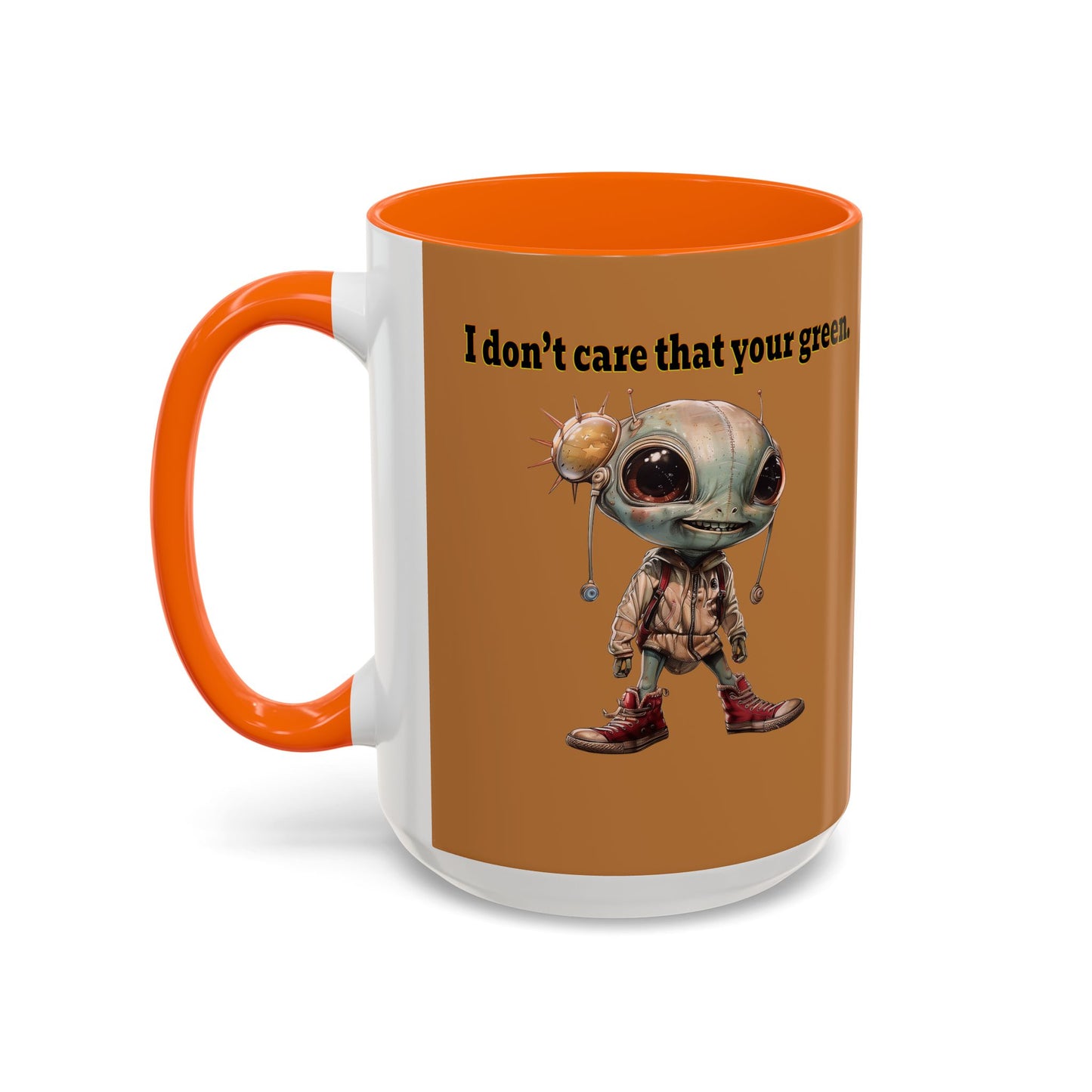 I don't care that your grey - Accent Mug (light brown)