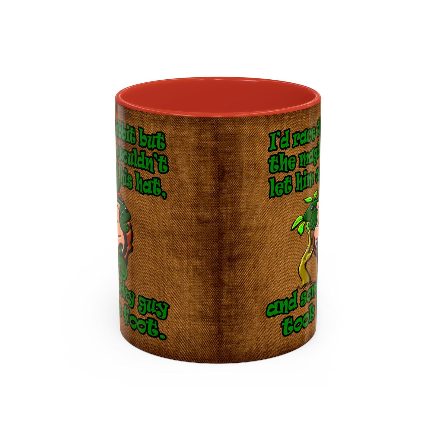 turtle race - Accent Mug (brown papyrus)