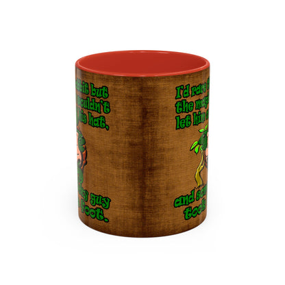 turtle race - Accent Mug (brown papyrus)
