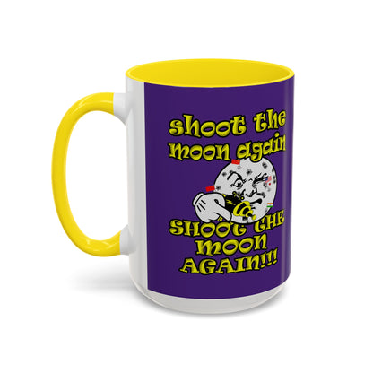 shoot the moon again - Accent Mug (purple)