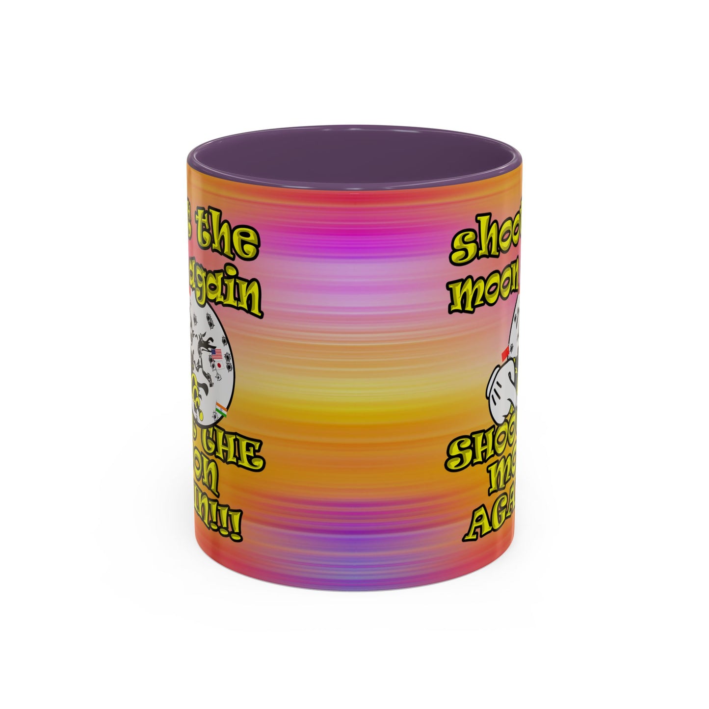 shoot the moon again - Accent Mug (color blur)
