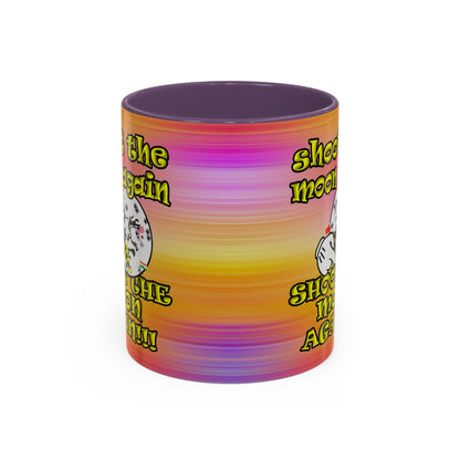 shoot the moon again - Accent Mug (color blur)