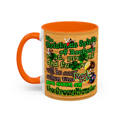 christmas spirits of boston - Accent Mug (butterscotch wood finish)