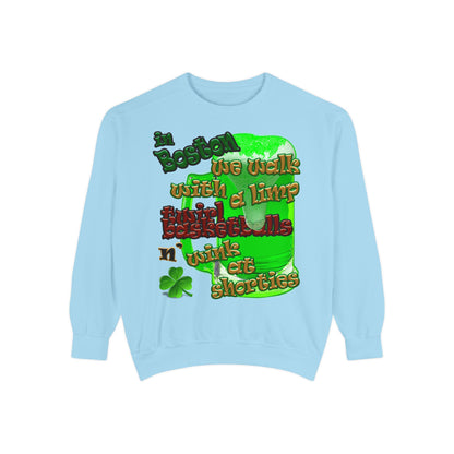 celtics logo - Unisex Garment-Dyed Sweatshirt