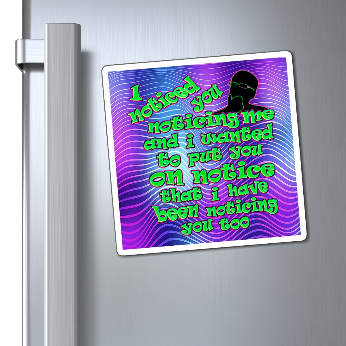 noticed you noticing - Magnets - (purple wave)