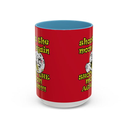 shoot the moon again - Accent Mug (dark red)