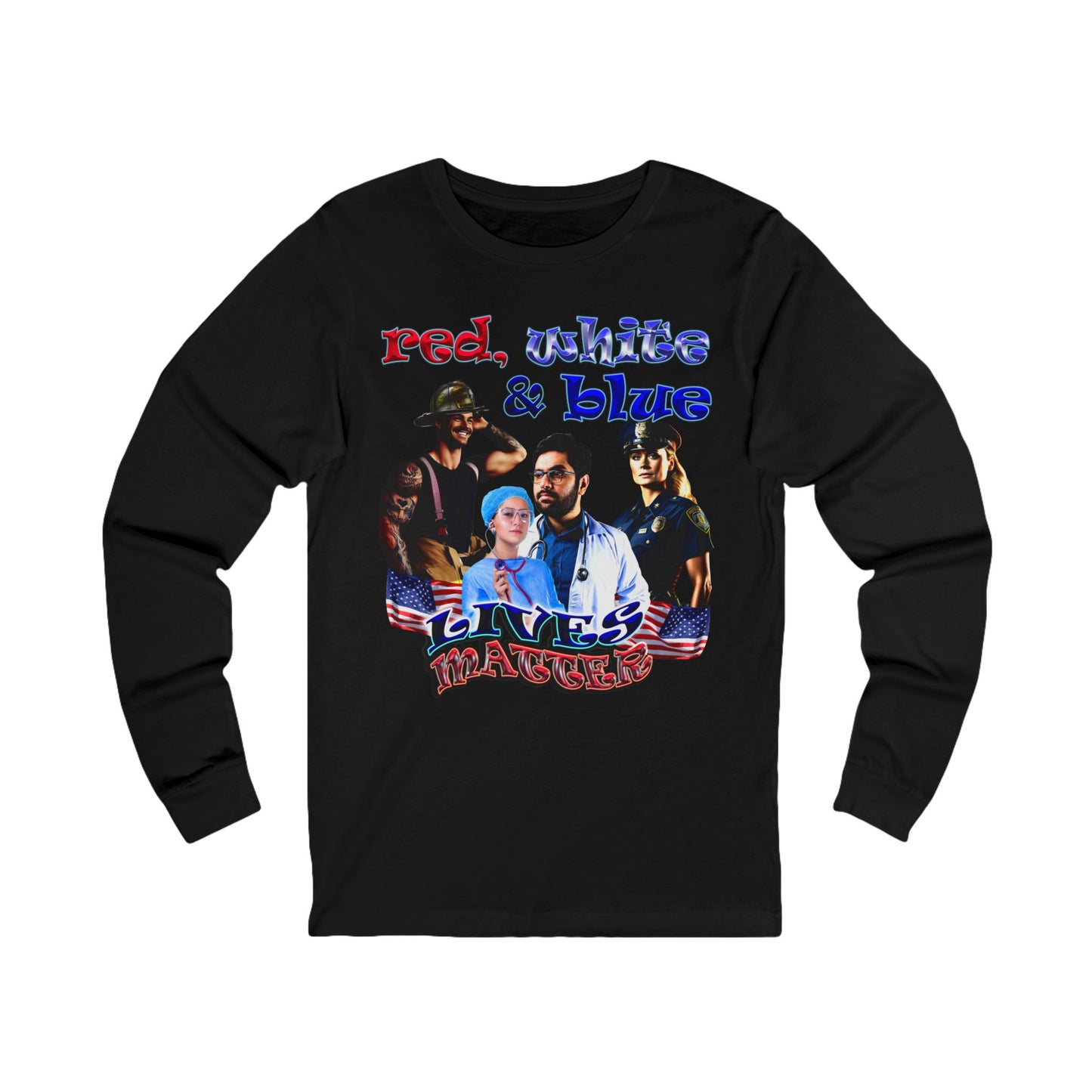 rw&b lives matter - Unisex Jersey Long Sleeve Tee