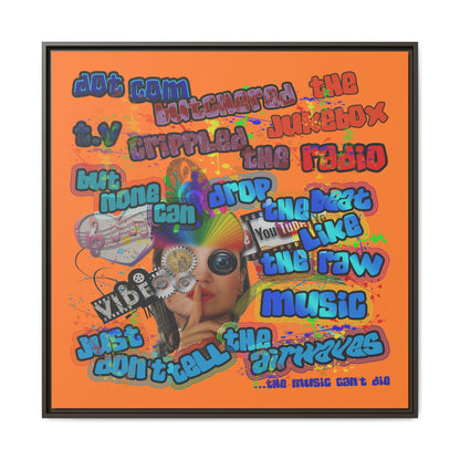 drop the beat - framed canvas art (crusta)