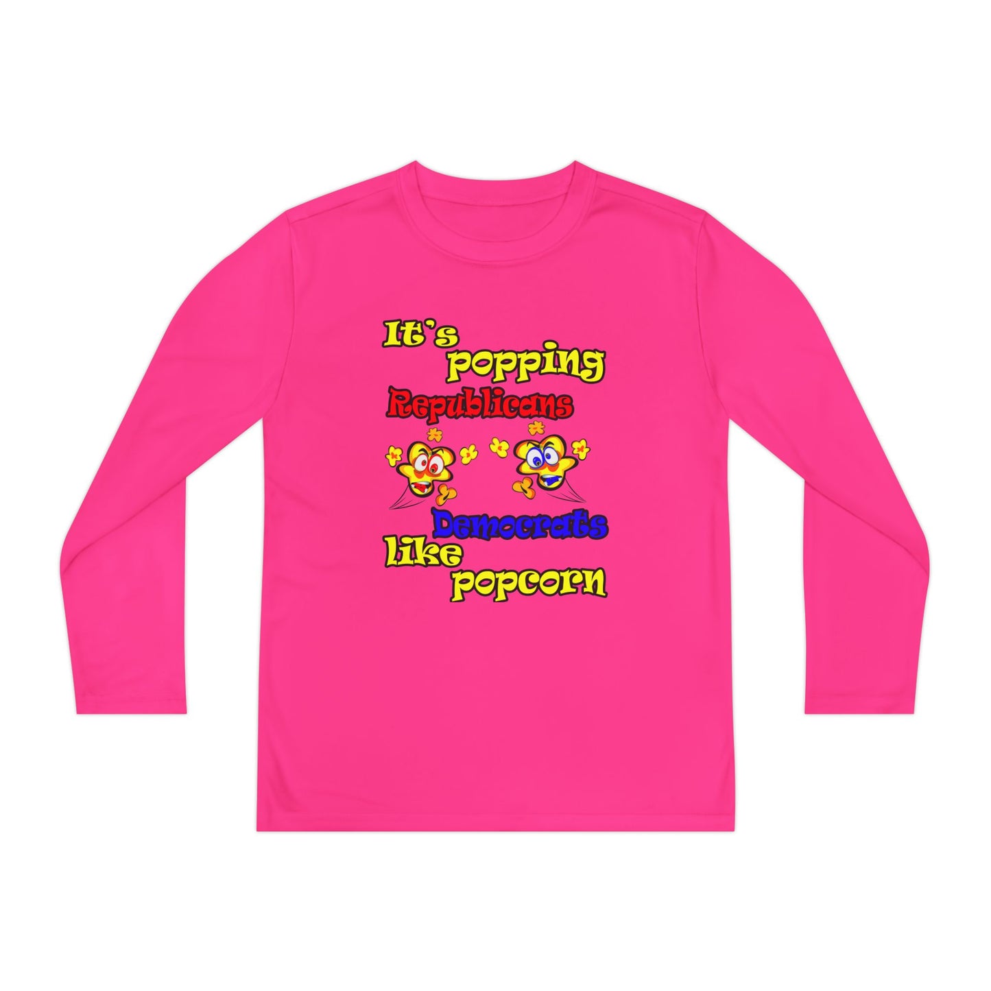 popping like popcorn - Youth Long Sleeve Competitor Tee