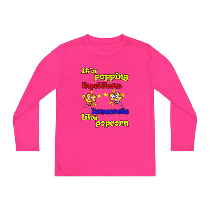 popping like popcorn - Youth Long Sleeve Competitor Tee