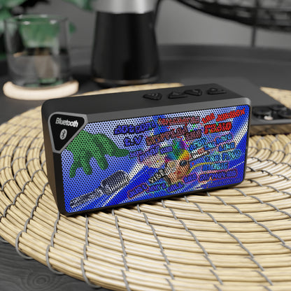 drop the beat - Jabba Bluetooth Speaker (blue-white wave)