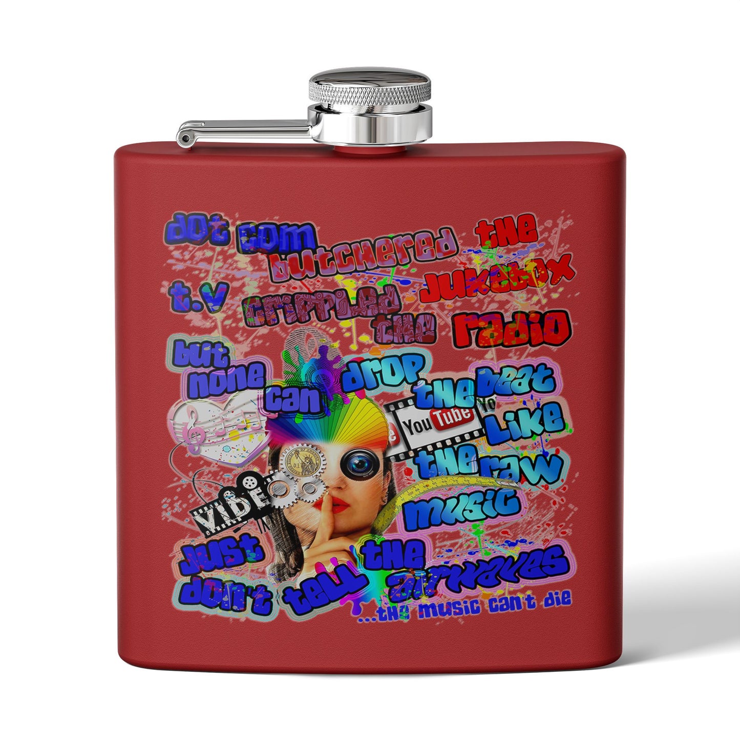 drop the beat - Stainless Steel Flask