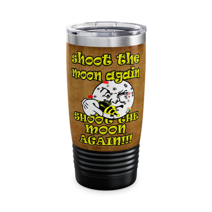 shoot the moon again - Ringneck Tumbler, 20oz (brown papyrus)