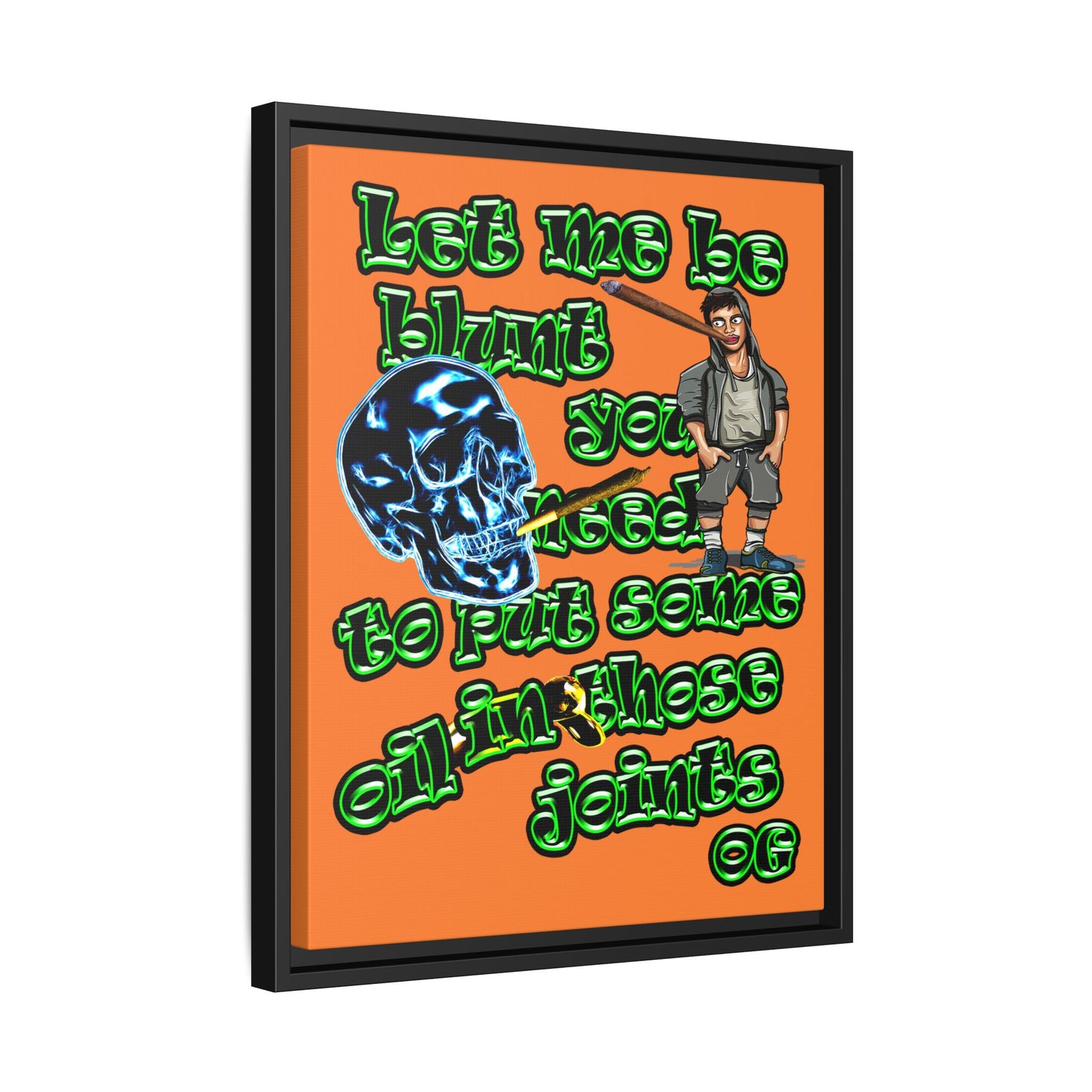 og - framed canvas art (crusta)