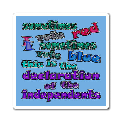 declaration of the independents - Magnets - (light blue)