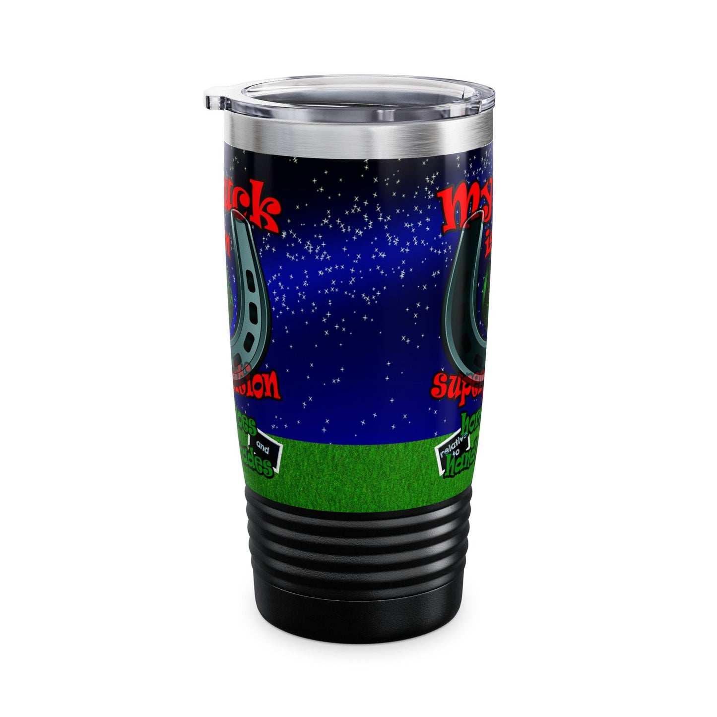 my luck - Ringneck Tumbler, 20oz ('snoops' background)