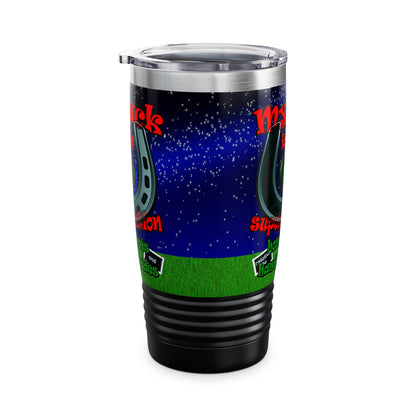 my luck - Ringneck Tumbler, 20oz ('snoops' background)