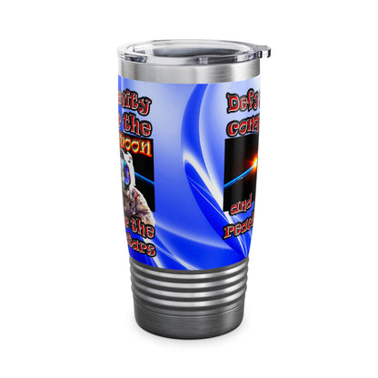 defy conquer reach - Ringneck Tumbler, 20oz (blue-white wave)