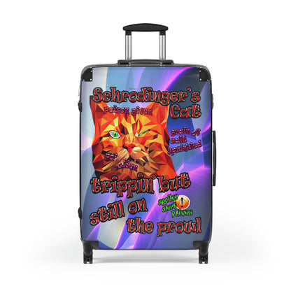 schrodinger's cat - Suitcase (grey-pink wave)