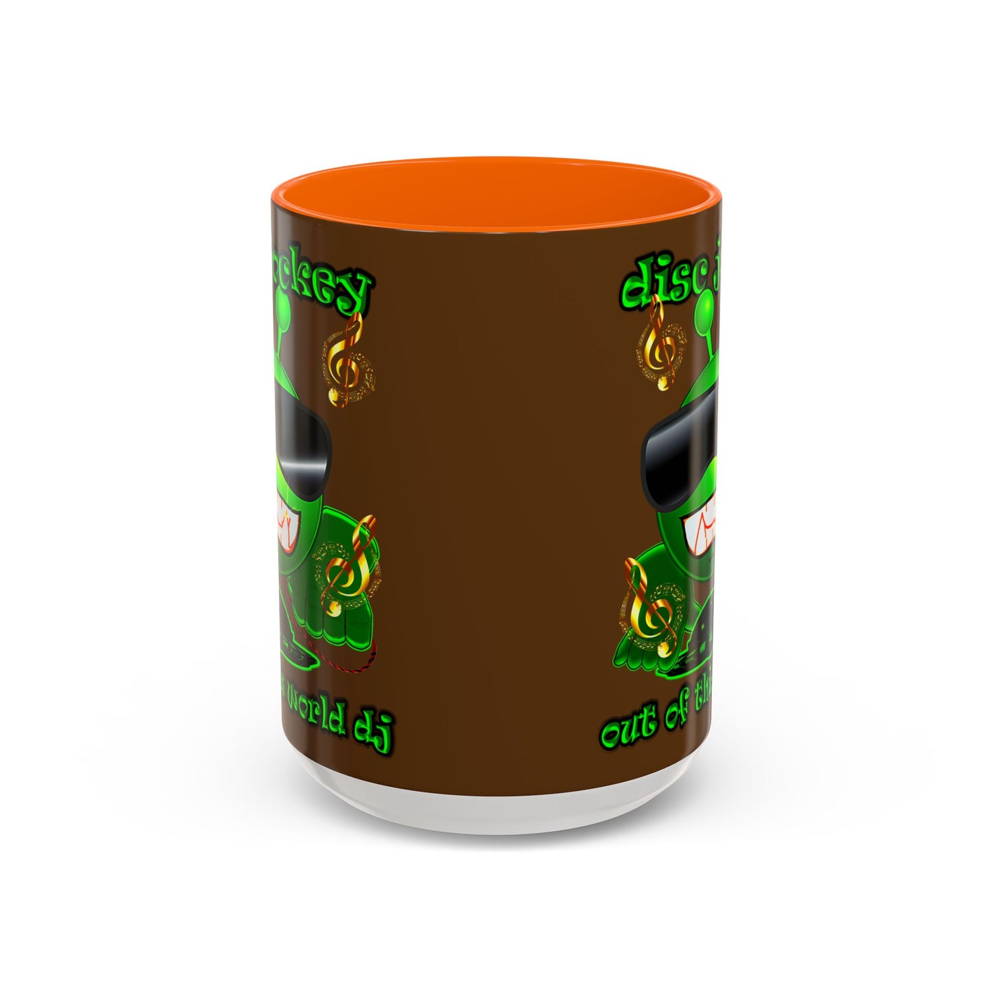 disc jockey - Accent Mug (brown)