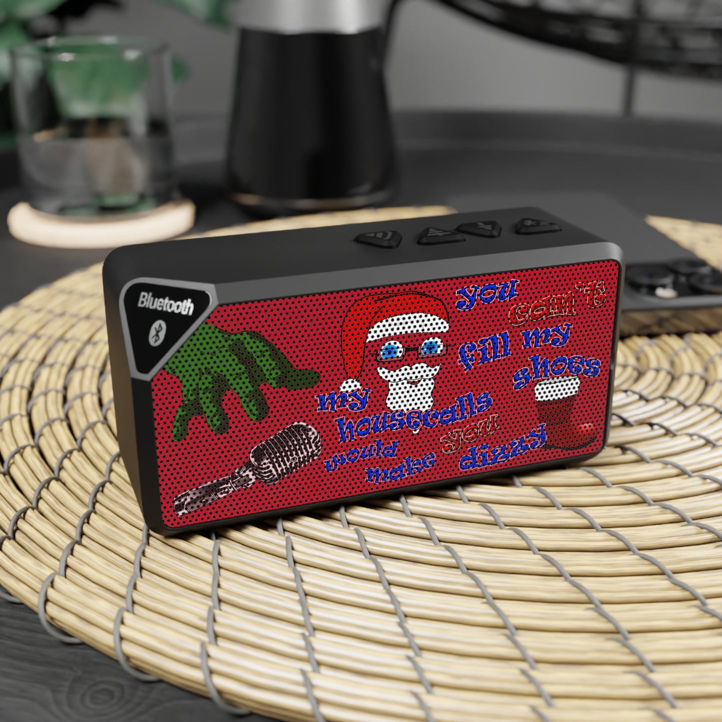 santa's shoes - Jabba Bluetooth Speaker (dark red)
