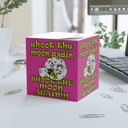 shoot the moon again - note cube (pink)